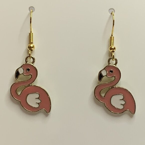 Flamingo Earring, Flamingo Jewelry, Florida Earring, Gift Idea, Silly Animal - Picture 6 of 9
